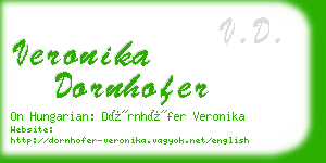 veronika dornhofer business card